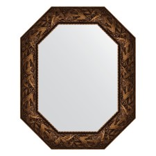 Зеркало в багетной раме, византия бронза 99 мм, 63x78 см