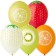 Latex ball 14 "Fruit", pastel, silk, set of 5 pcs.