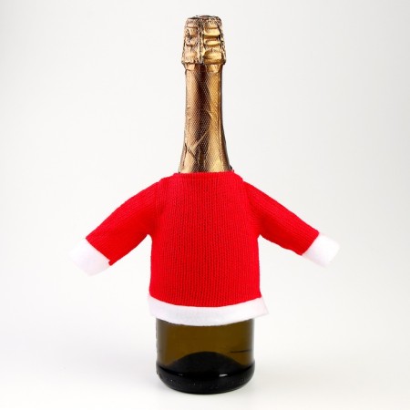 New Year! Clothing for a bottle "sweater", with a hat-3