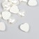 Decor for creativity plastic "Pearl heart" 1.2x1.2 cm