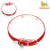 Belch collar with hearts, 32 x 1 cm, Osh 23-29, textiles and leatherette, red