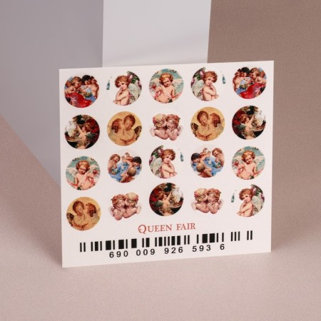 Slider - nail design "Angels", multi -colored
