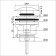 Bottom valve 565-111, stainless steel, white
