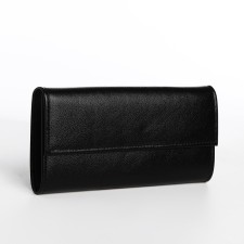 Women's wallet on the button, powder color