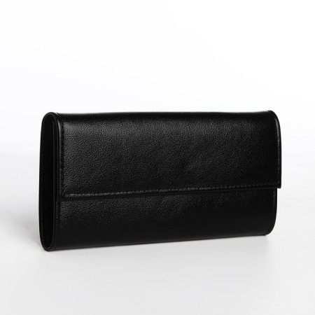 Women's wallet on the button, powder color