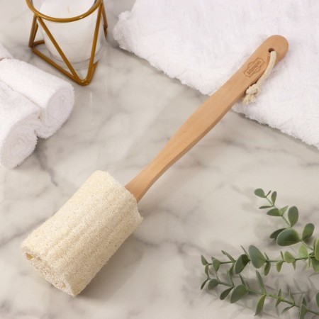 Washcloth with a handle, lifa, smooth, 33x7 cm-1
