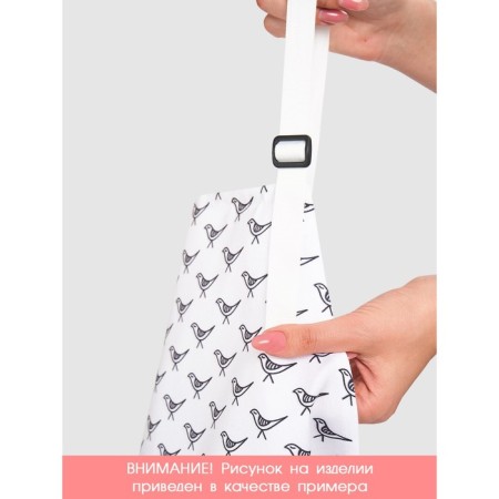 Apron kitchen with a photo print "Funny pears", adjustable, size OS-5