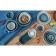 Соусник фарфоровый Magistro Ocean, 300 мл, d=11,3 см, цвет синий