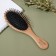 Massage comb “SWAR”, 7 × 22 cm, color “Light Wood”/Black