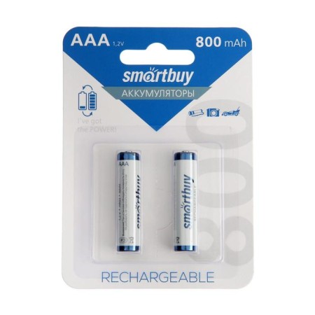 Battery Smartbuy, Ni-Mh, AAA, HR03-2BL, 1.2V, 800 mAh, blister, 2 pcs.