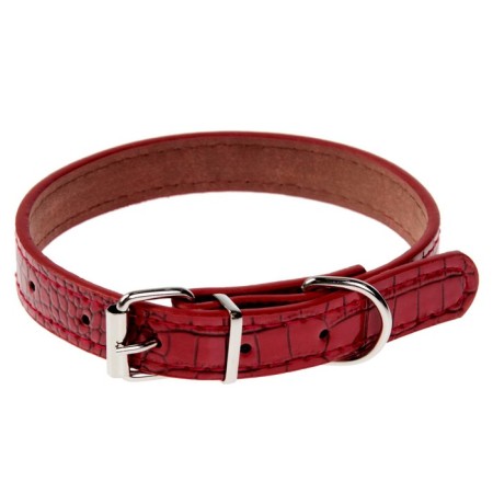 Collar "Infinity" 45 x 2 cm, Osh 31-40, artificial leather, red-1