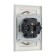 Two -seat Tot Glossy Glass, 16 A, hidden, with salary, glass, silver