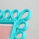 Photo frame plastic 10x15 cm "loops" blue 17.5x22 cm
