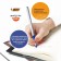 A set of ballpoint pens 4 pieces, BIC Round STIC EXACT, node 0.7 mm, blue, black, red, thin letter, rubber emphasis
