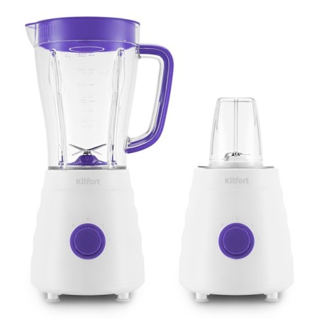 KITFORT KT-3054-1, stationary, 500 watts, 1/0.25 l, 2 speeds, white-violet-1