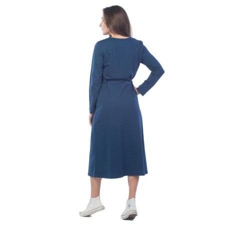 Women's dress, size 46, blue color-3