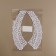 Collar sewing, guipyur, 21 × 6 cm, white color