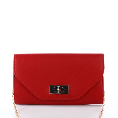 Female bag on a valve, burgundy color