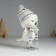 Souvenir Polystone "White Vorostone in a hat with fur" 9x11x16.5 cm