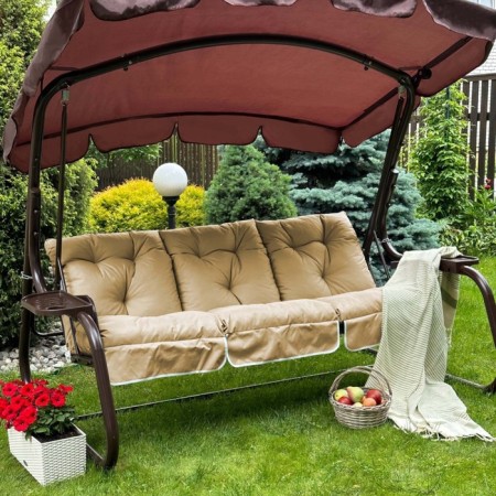 Villy swing pillow, size 50x60x180 cm, beige color