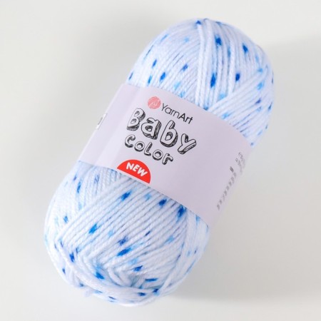 Yarn "Baby Color" 100% acrylic 150m/50g (210 blue)-1