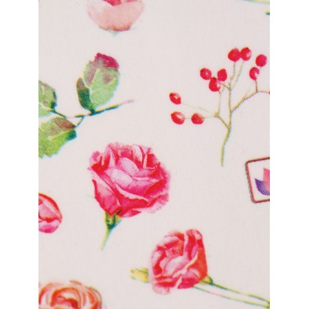 Slider - Nail Design "Pink Waltz", packing 6 pcs, pink/green color-4