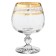 Set of glasses for brandy STERNA, Panto Gold decor, 250 ml X 6 pcs.