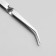 Pinzet-Shaber for nail extension, 16.5 cm, silver color