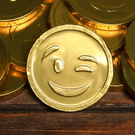 Chocolate coins in the Bank "Smiley", 6 g-1