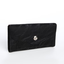 Women's wallet on a magnet, black color