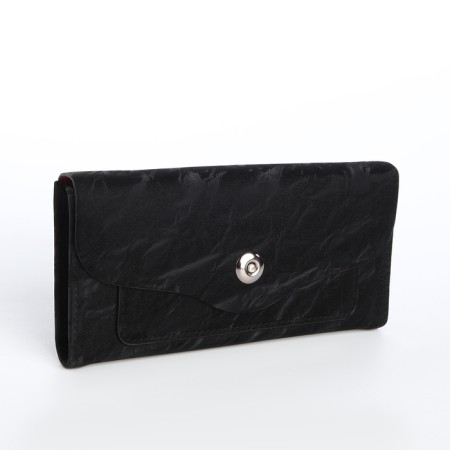 Women's wallet on a magnet, black color