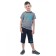 Children's costume Hi Bro !!!, height 98 cm, light-gray color