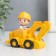 Souvenir Polystone "Baby Builder at the excavator" 7.5x4x7.7 cm
