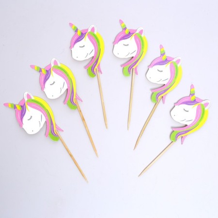 A set of skewers for Canapes "Unicorn", 6 pcs