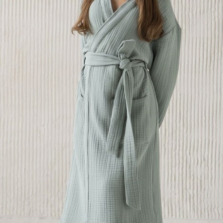 Shifu robe, size m, green color-1
