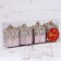 A set of jewelry plastic 4 pcs "Waiting for a miracle" 4.5x6 cm, pink