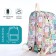 School backpack from textiles on a zipper, 3 pockets, pencil case, color colorful color