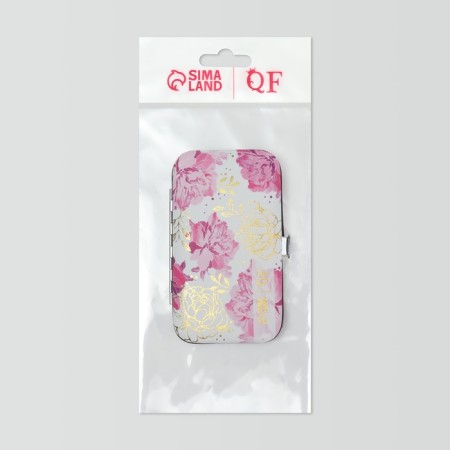 The manicure set of "delicate peonies", 7 items, in a case-6