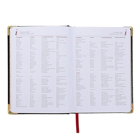 Diary of a low -up A5+, 136 sheets of Sidney Nebraska, solid cover, artificial leather, gold cut, golden corners, black-11