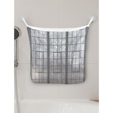 Organizer in a bathtub on the suction cups “View from the window”, for storing toys and trifles, size 33x39 cm