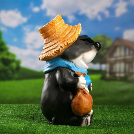 Garden Lanter "Mole with a Lantern" 42cm-3