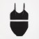 Female set (top, panties) Black color, size 42-44