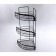 Wall corner shelf 3-tier Joy Home, black