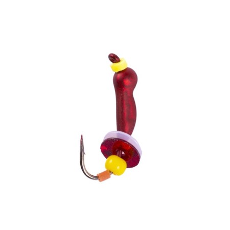 Mormyshka tungsten "Osa" with an ear equipped with sequins and Cambrick, weight 0.3 g, 025/60