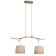 Suspended chandelier Mantra Sabina, E27, 2x20W, 1120x300x520 mm, color decorated tree