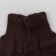 Women's gloves from Mongolian wool, chocolate color, size 17-19