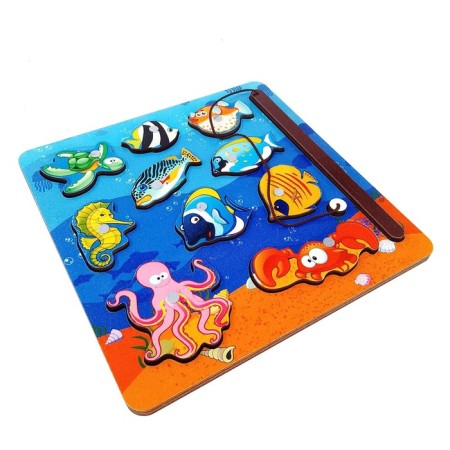 Magnetic game "Nespucful fishing" 10 parts