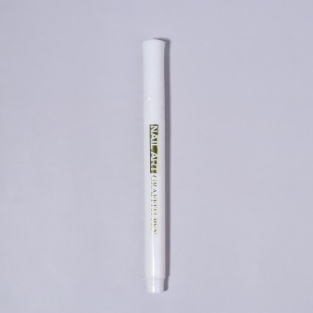 Nail design marker, acrylic, 13.5 cm, white color-2