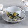 Tea steam porcelain "olives", 275 ml, cup D = 9.2 cm, saucer d = 15.1 cm, Mix drawing