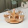 A set of glass salad bowls on a stand, 95 ml, size 23 × 13 cm